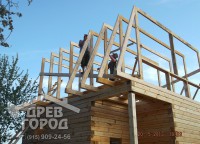 Стропильная система дома из бруса 6x6