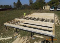 Половые балки дома 6x11