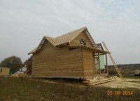 Торцевая стена брусового дома