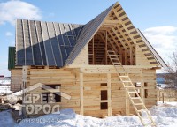 Черновая крыща и фронтон дома г.Раменское