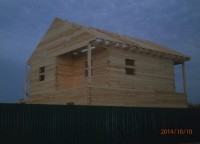 Крыша дома из бруса