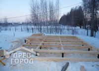 Установка балок на фундамент г. Тула