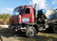 Бетономешалка с раствором