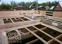 Постройка перекрытий второго этажа дома 8х12