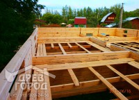 Начало строительства второго этажа дома 8х12