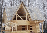 Эркер брусового дома г. Тула