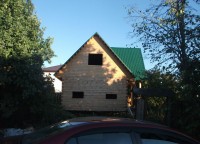 Торцевая сторона дома 8x8 из профилированного бруса