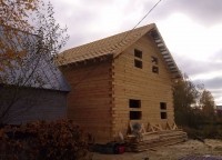 Установка крыши дома