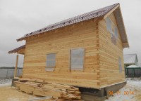 Брусовой дом на ленточном фундаменте