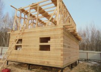 Каркас второго этажа брусового дома