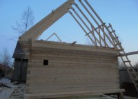Стропильная система брусового дома