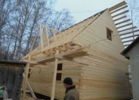 Обрешетка на крыше брусового дома