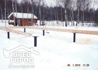 Свайно-винтовой фундамент будущего дома