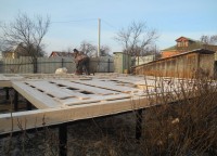 Черновой пол первого этажа
