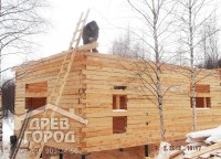 Замеры бруса второго этажа