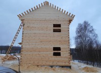 Обрешетка на крыше брусового дома