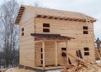 Крыша крыльца покрытая металлочерепицей