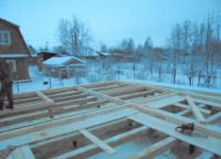 Половые балки брусового дома
