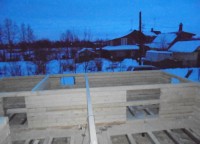 Пропилы бруса под межкомнатные двери