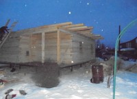 Потолочные балки брусового дома