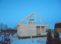 Стропильная система брусового дома