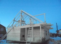Стропильная система брусового дома