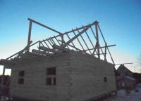 Стропильная система брусового дома