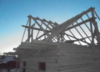 Стропильная система брусового дома