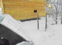 Торцевая сторона брусового дома