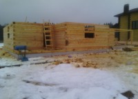 Первый этаж брусового дома на ленточном фундаменте