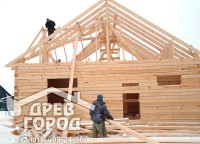Установка обрешетки на крышу