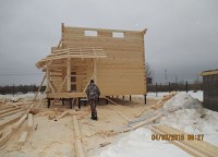 Крыльцо дома из бруса