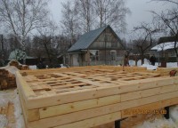 Возведение стен первого этажа