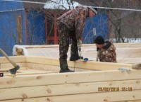 Свердение отверстий для нагелей