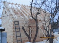 Стропильная система брусового дома