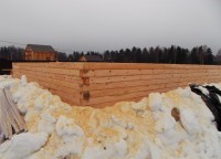 Брусовой дом на ленточном фундаменте