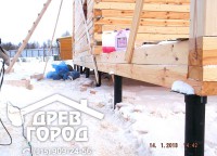 Свайно-винтовой фундамент дома