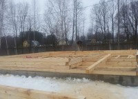 Строительство брусового дома 8x9
