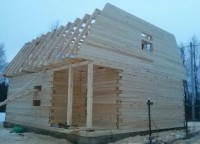 Стропильная система брусового дома