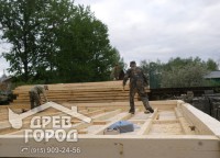 Половые лаги дома на бетонном фундаменте