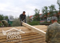 Подготовка бруса для укладки