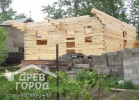 Первый этаж брусового дома