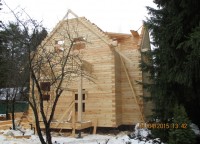 Второй этаж брусового дома 12x12