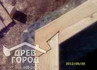 Место соединения бруса