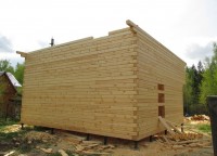 Строительство второго этажа брусового дома 8x8