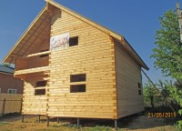 Дом 8x8 из профилированного бруса 200x200