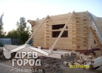 Подготовка бруса для второго этажа