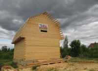 Дом из профилированного бруса на ленточном фундаменте