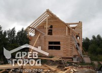 Построение стропильной системы брусового дома