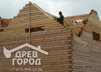 Стропильная система брусового дома